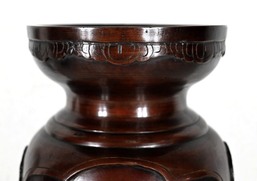Paire de Vases en Bronze, style Asiatique – XXe – Image 10