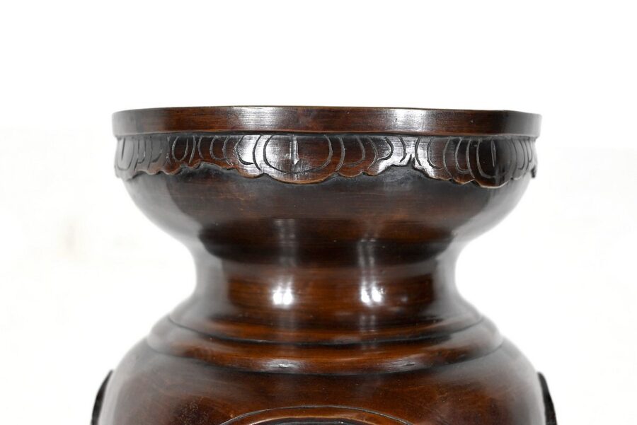 Paire de Vases en Bronze, style Asiatique – XXe – Image 6