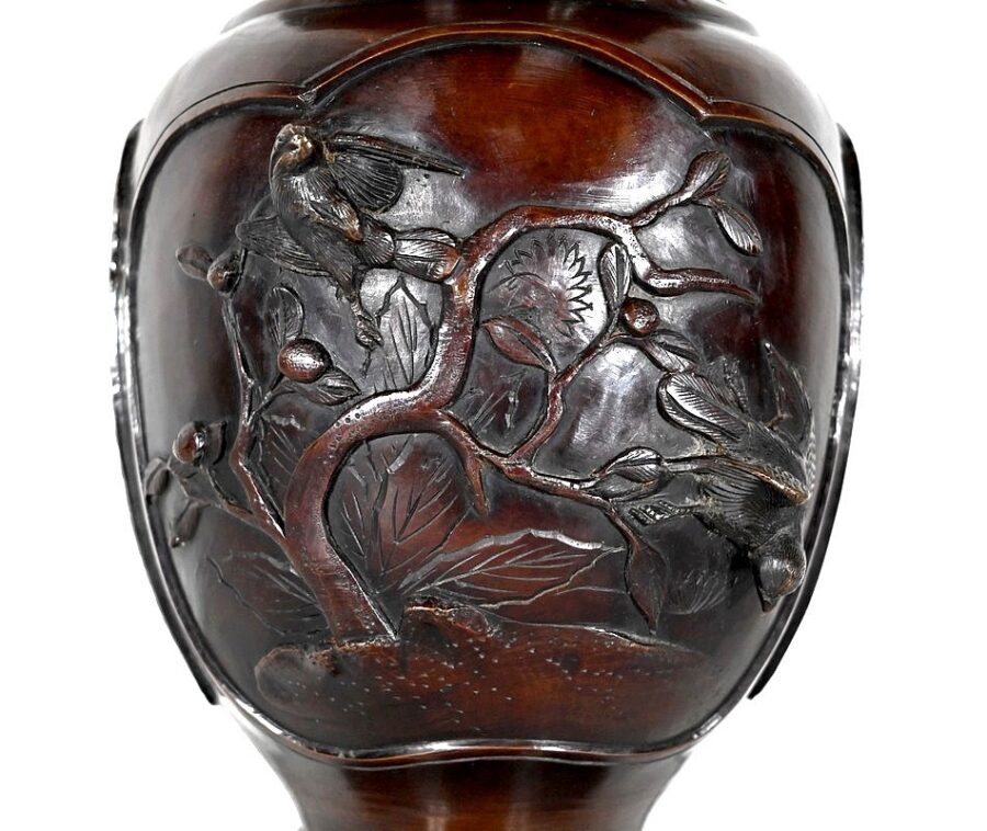 Paire de Vases en Bronze, style Asiatique – XXe – Image 7