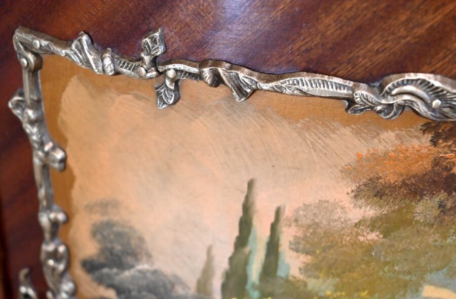 Buffet-Commode Demi-Lune en Acajou, Transition Louis XV / Louis XVI – 1ère Partie du XXe – Image 9