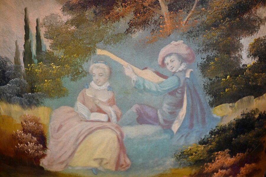 Buffet-Commode Demi-Lune en Acajou, Transition Louis XV / Louis XVI – 1ère Partie du XXe – Image 10