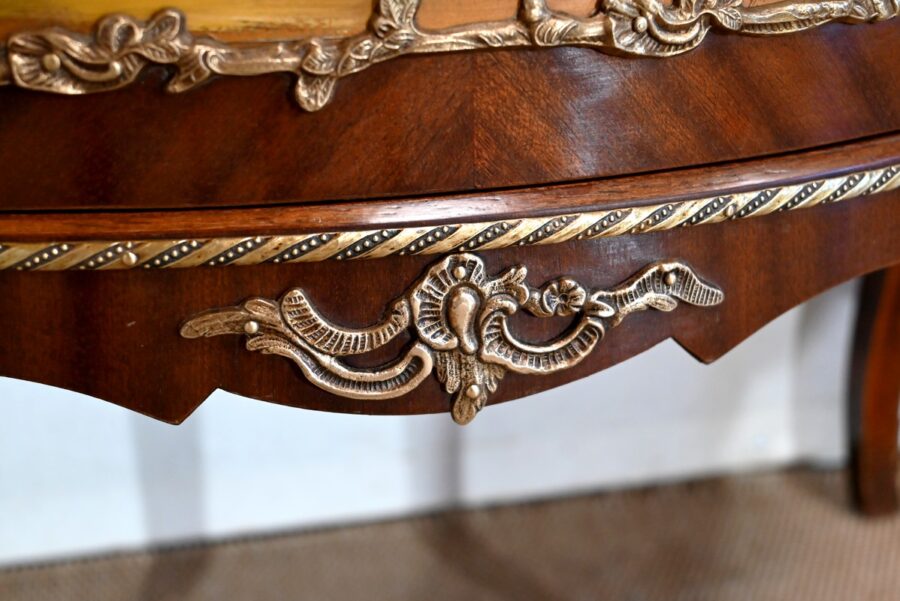 Buffet-Commode Demi-Lune en Acajou, Transition Louis XV / Louis XVI – 1ère Partie du XXe – Image 13