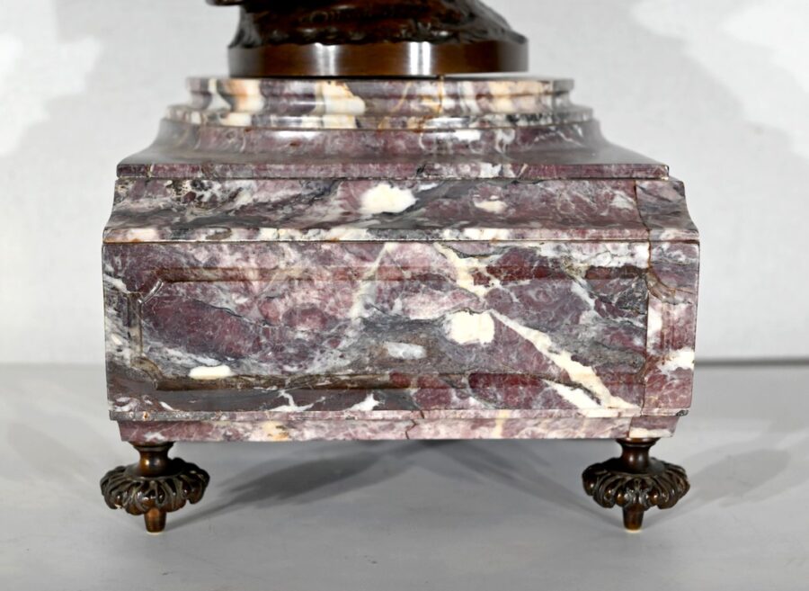 Garniture de Cheminée en Marbre et Bronze – Fin XIXe – Image 16