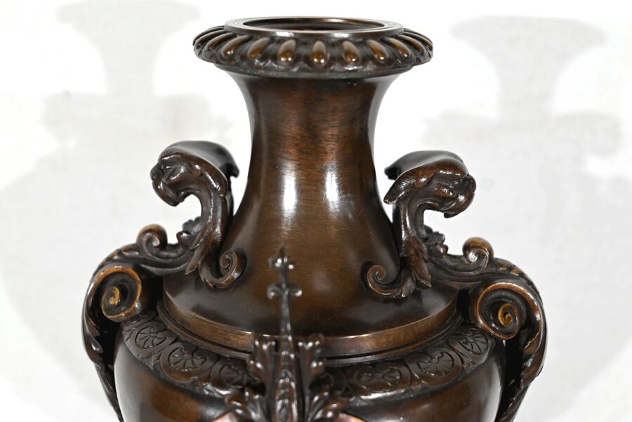 Garniture de Cheminée en Marbre et Bronze – Fin XIXe – Image 29