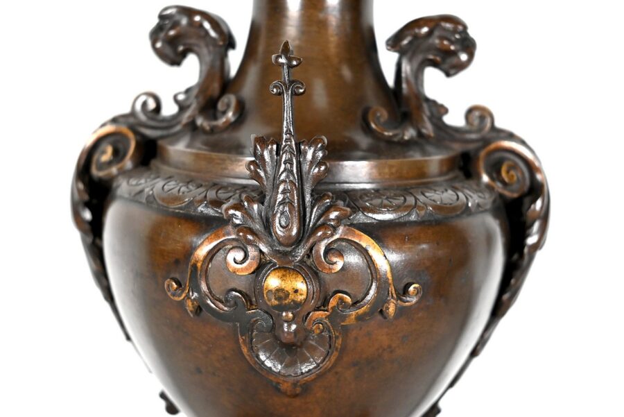 Garniture de Cheminée en Marbre et Bronze – Fin XIXe – Image 30