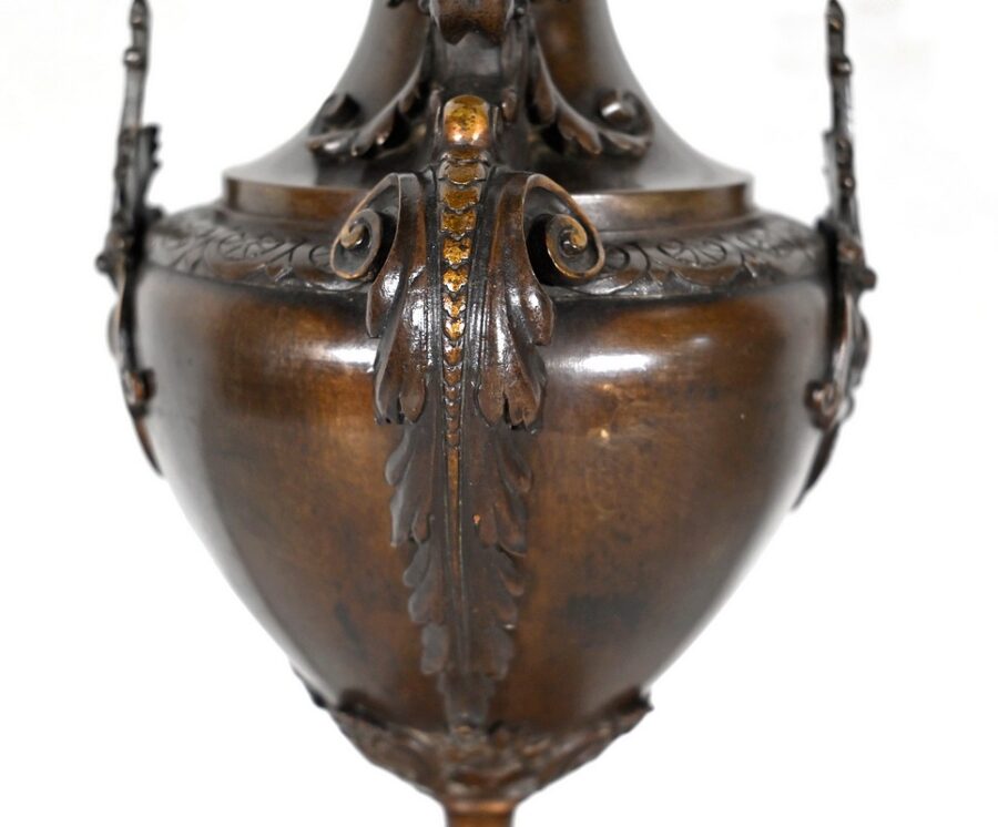 Garniture de Cheminée en Marbre et Bronze – Fin XIXe – Image 36