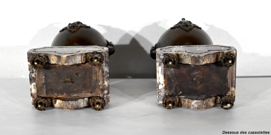 Garniture de Cheminée en Marbre et Bronze – Fin XIXe – Image 48