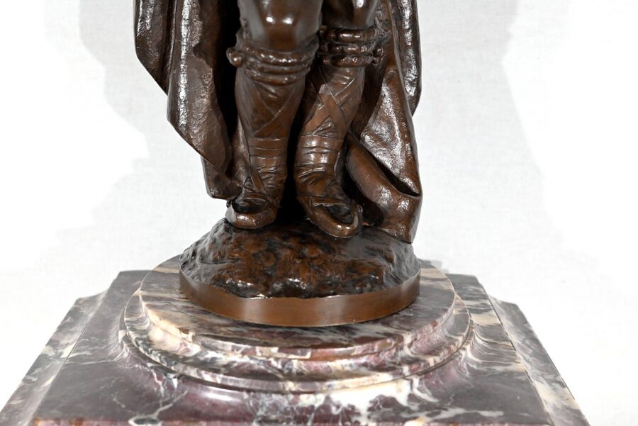 Garniture de Cheminée en Marbre et Bronze – Fin XIXe – Image 7