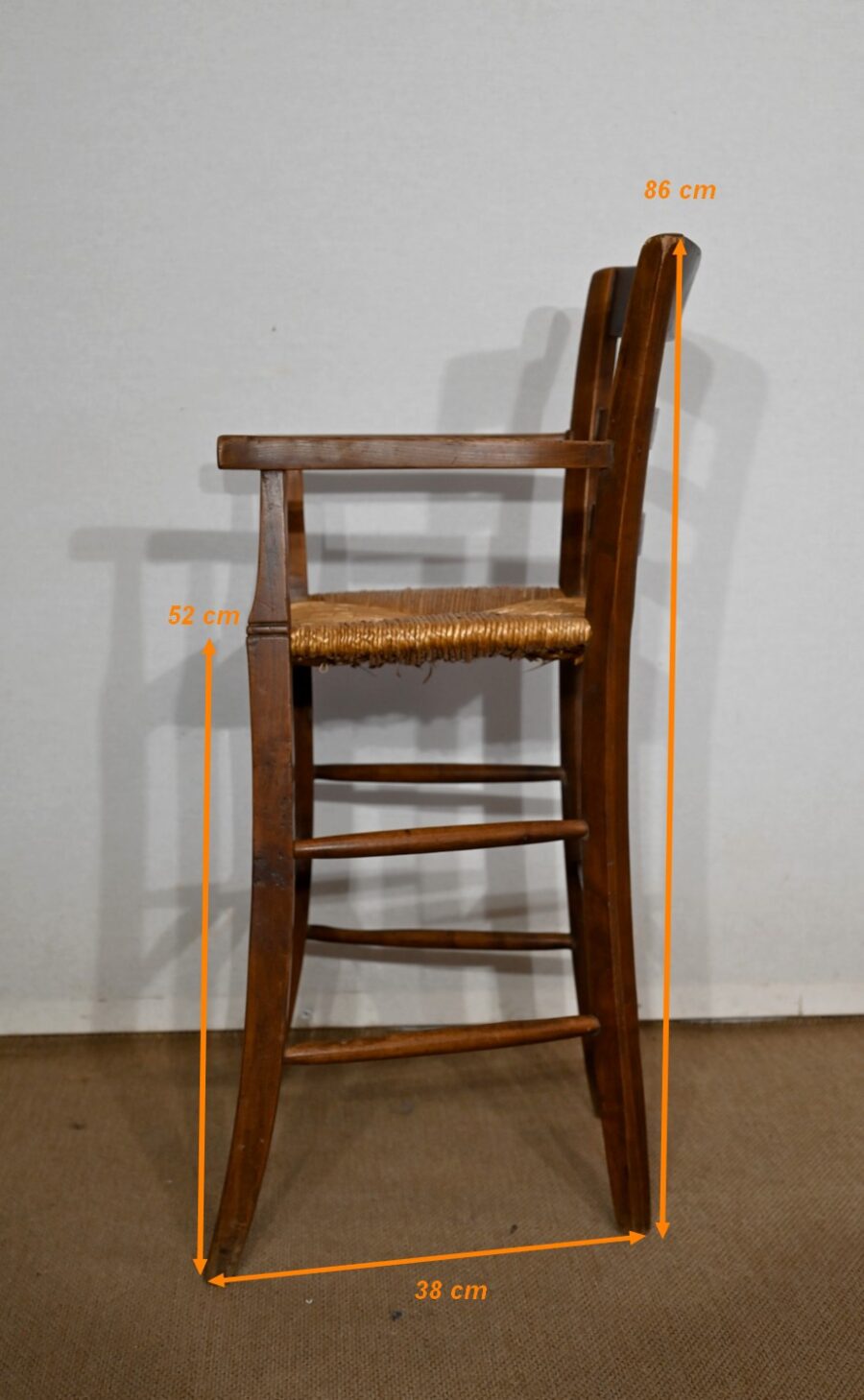 Chaise haute d’enfant, en Merisier – Fin XIXe – Image 12
