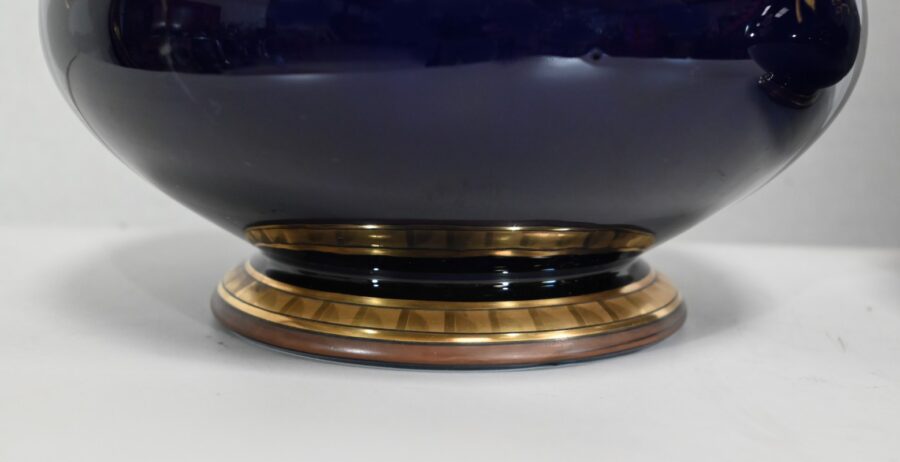Paire de Vases en Faïence Fine, Jaget & Pinon – Début XXe – Image 15