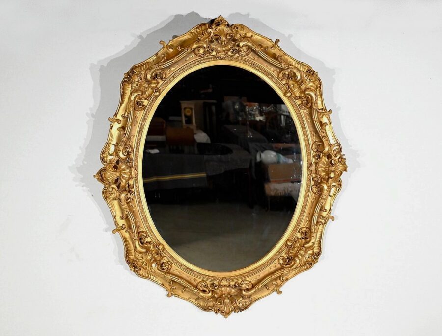 Important Miroir Louis XV – Fin XVIIIe – Image 2