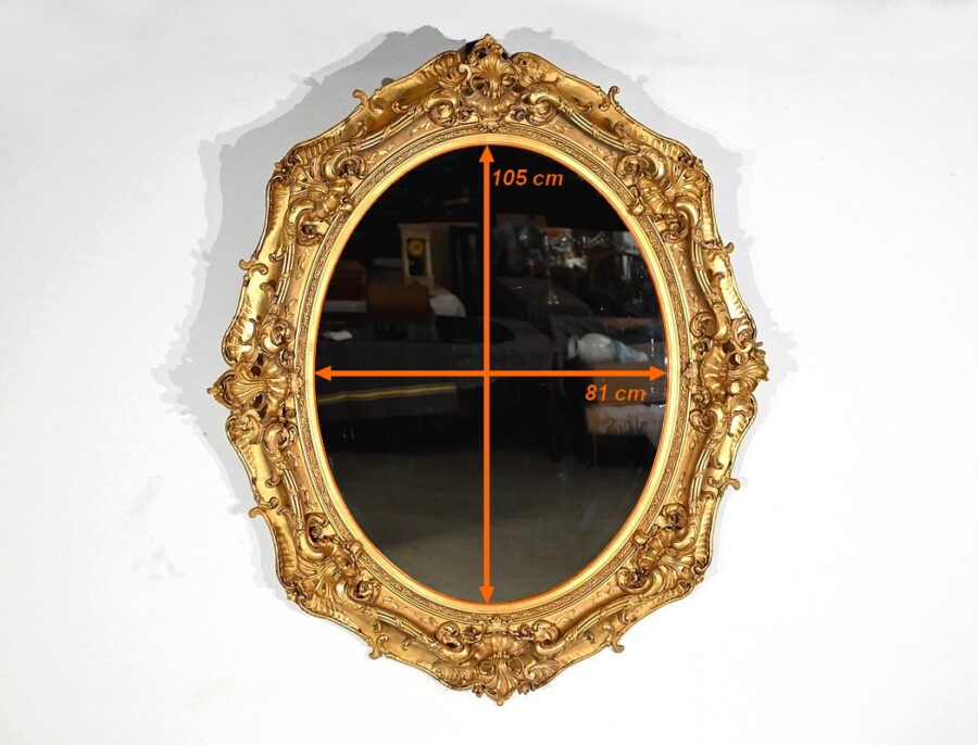 Important Miroir Louis XV – Fin XVIIIe – Image 17