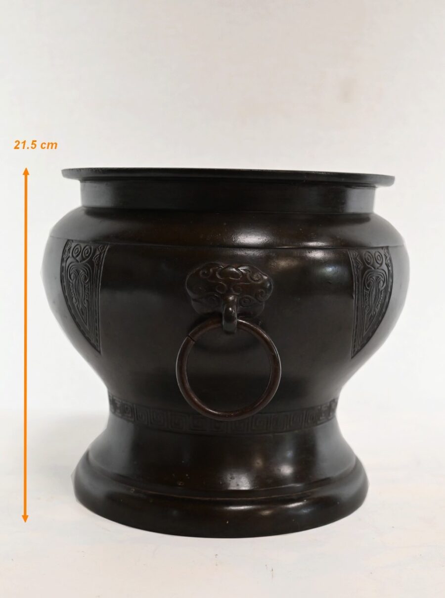 Cache-pot en Bronze, inspiration Grecque – 1900 – Image 12