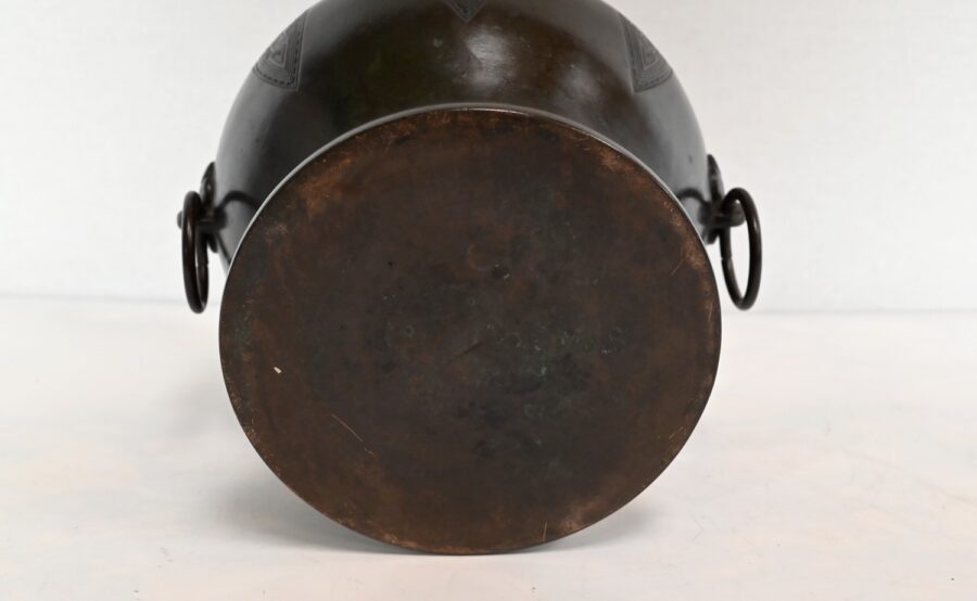 Cache-pot en Bronze, inspiration Grecque – 1900 – Image 14