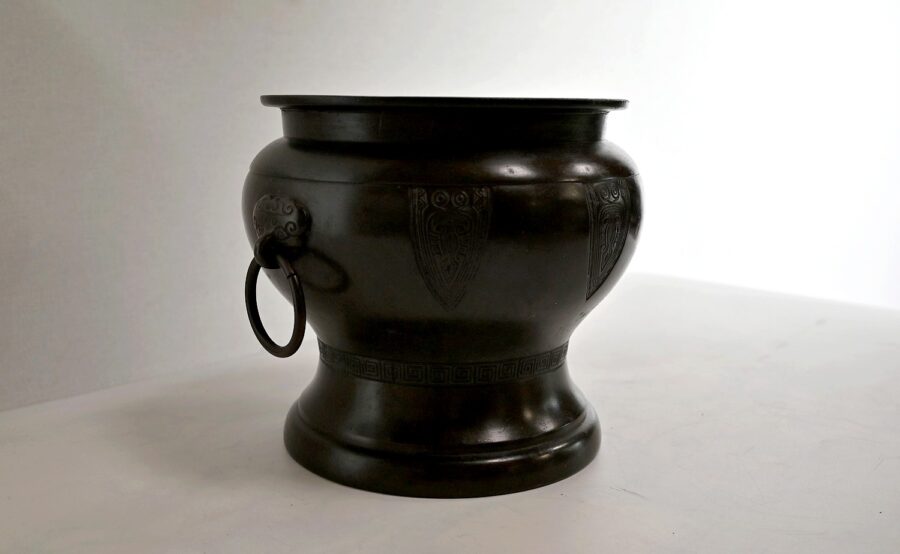 Cache-pot en Bronze, inspiration Grecque – 1900 – Image 2