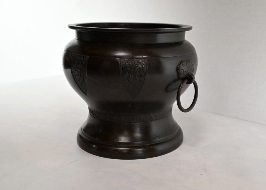 Cache-pot en Bronze, inspiration Grecque – 1900 – Image 3