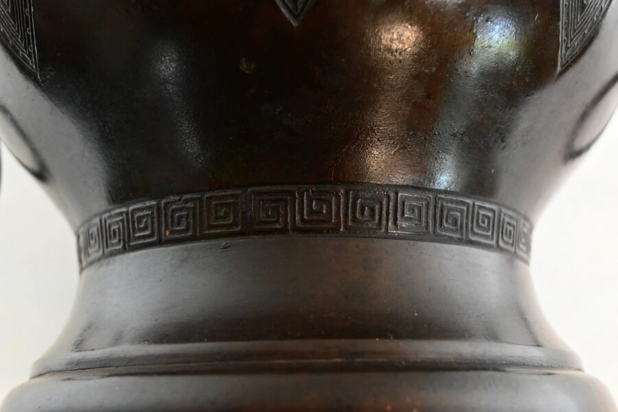 Cache-pot en Bronze, inspiration Grecque – 1900 – Image 7