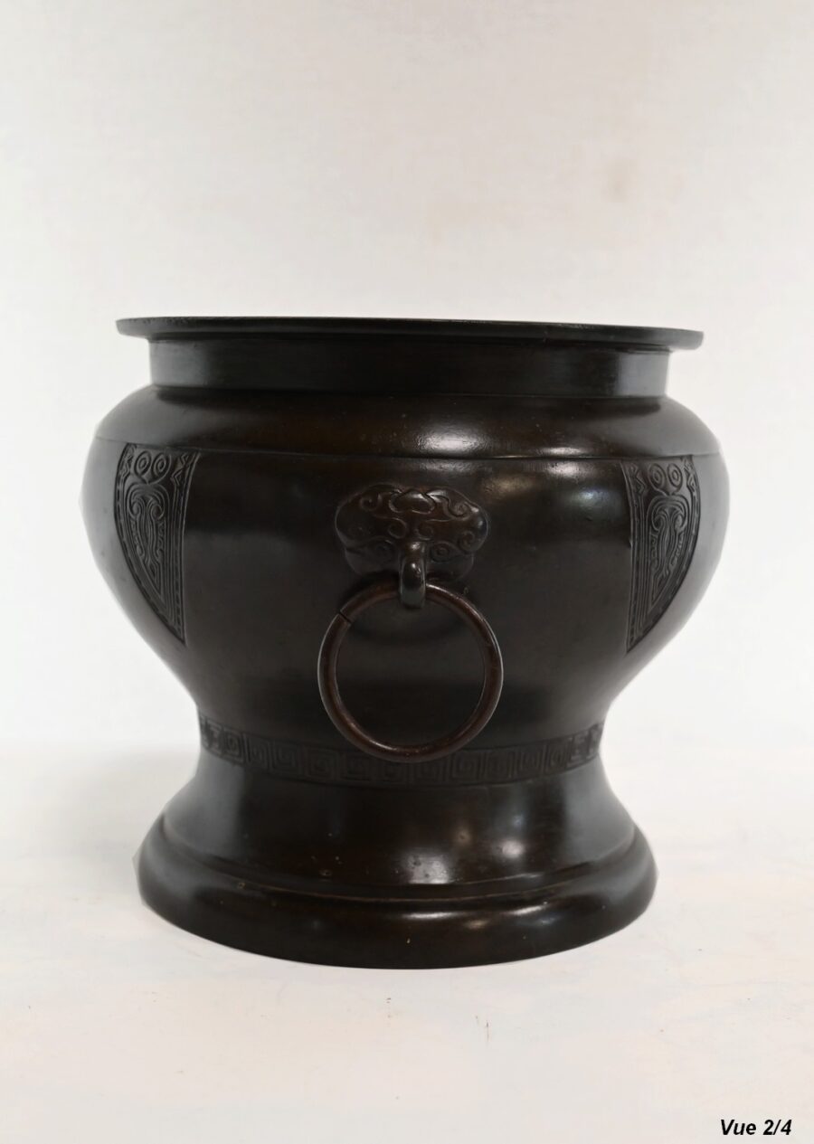 Cache-pot en Bronze, inspiration Grecque – 1900 – Image 8
