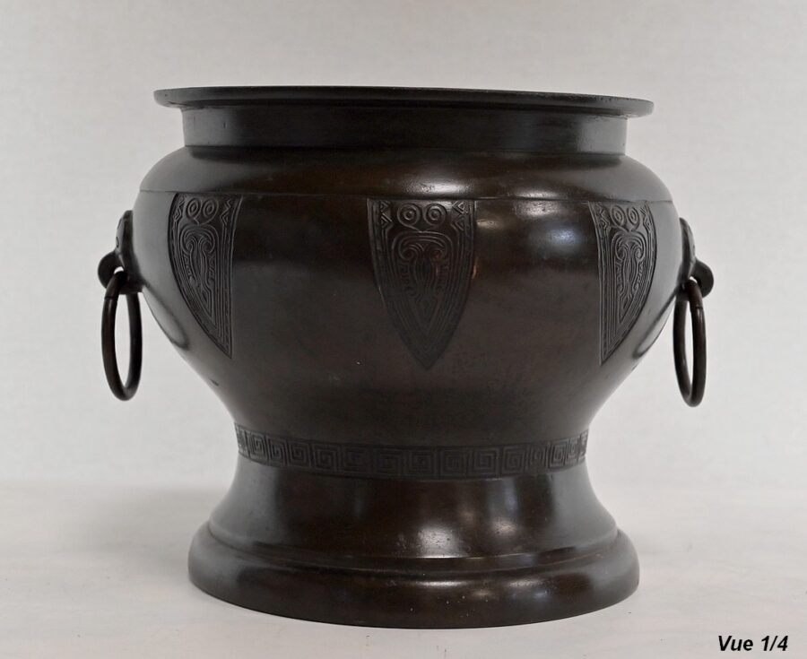 Cache-pot en Bronze, inspiration Grecque – 1900 – Image 6