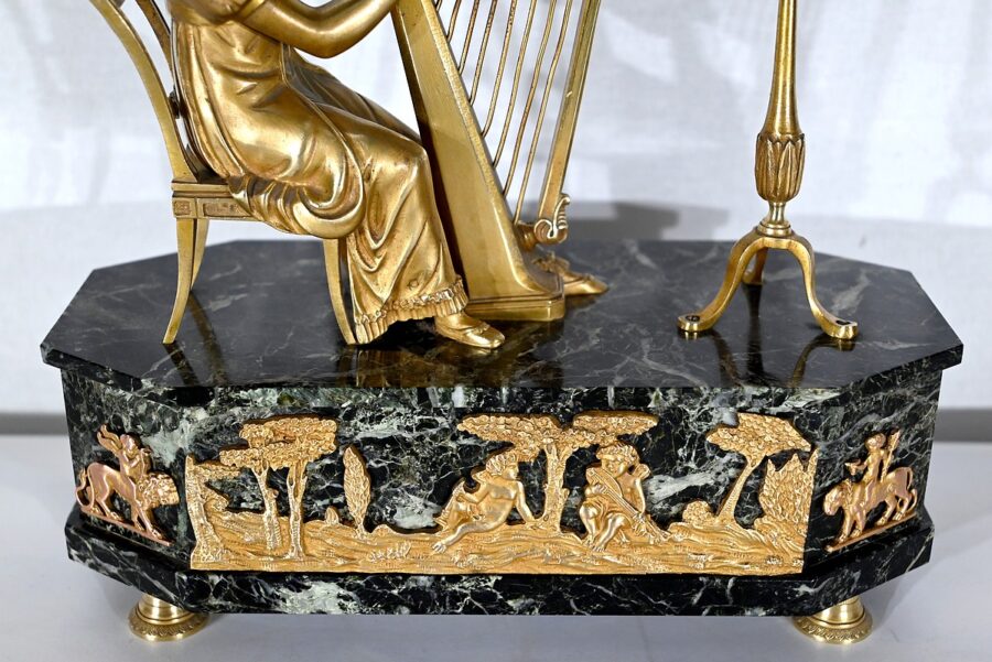Garniture de Cheminée « La Harpiste » - XIXe – Image 13