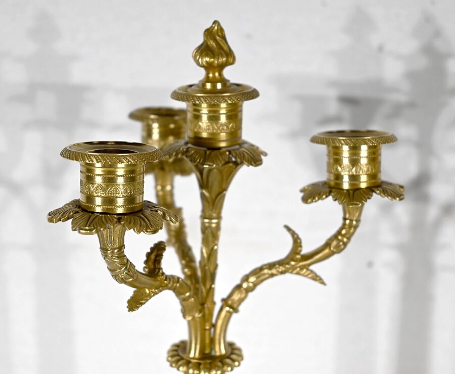 Garniture de Cheminée « La Harpiste » - XIXe – Image 32