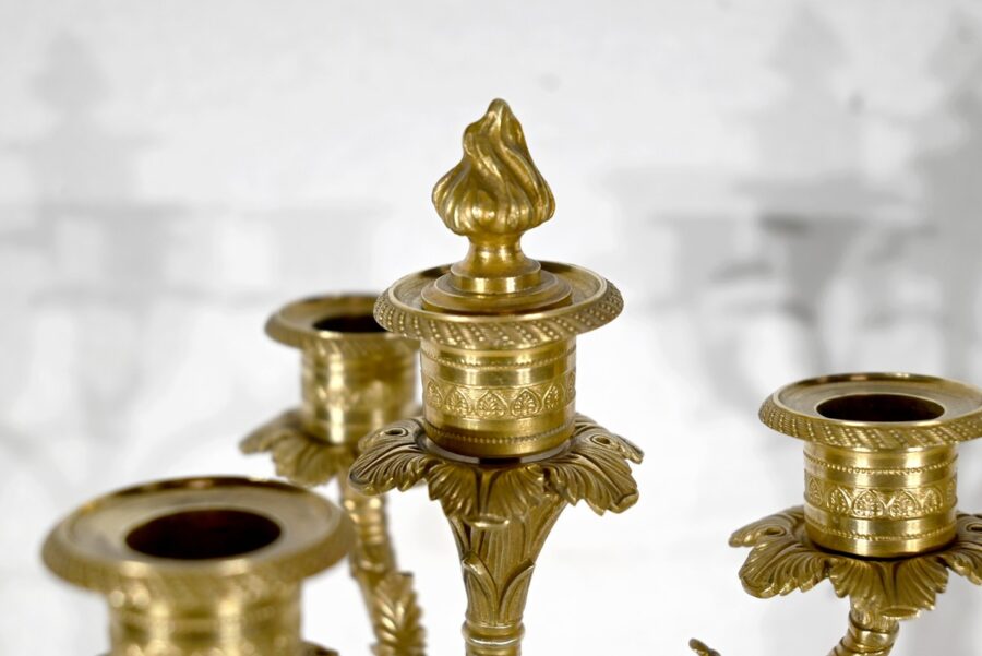 Garniture de Cheminée « La Harpiste » - XIXe – Image 33