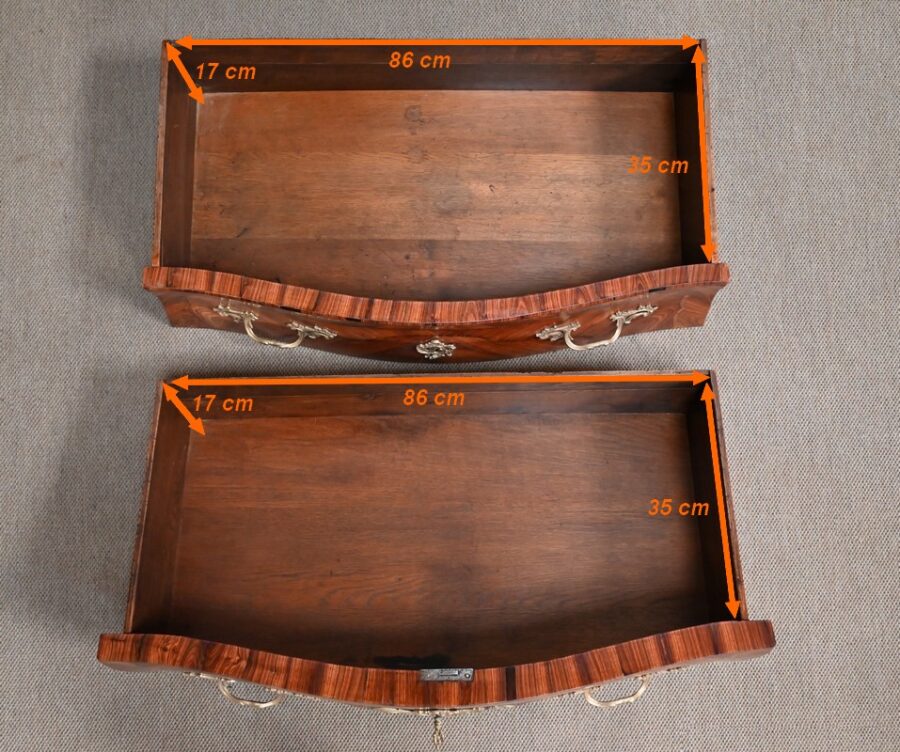 Commode Sauteuse, style Louis XV – 2ème moitié XIXe – Image 29