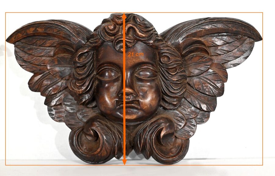 Paire d’Angelots en Bois Sculpté – Fin XIXe – Image 17