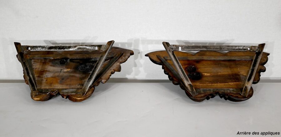 Paire d’Angelots en Bois Sculpté – Fin XIXe – Image 20