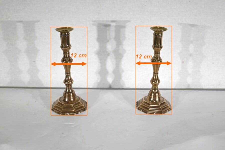 Paire de Flambeaux en Bronze – Fin XIXe – Image 14