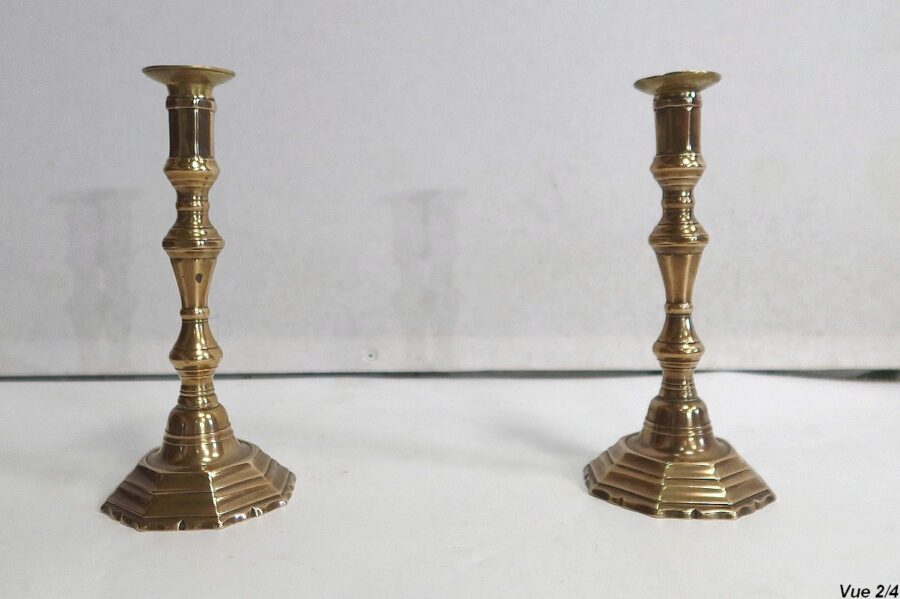 Paire de Flambeaux en Bronze – Fin XIXe – Image 10