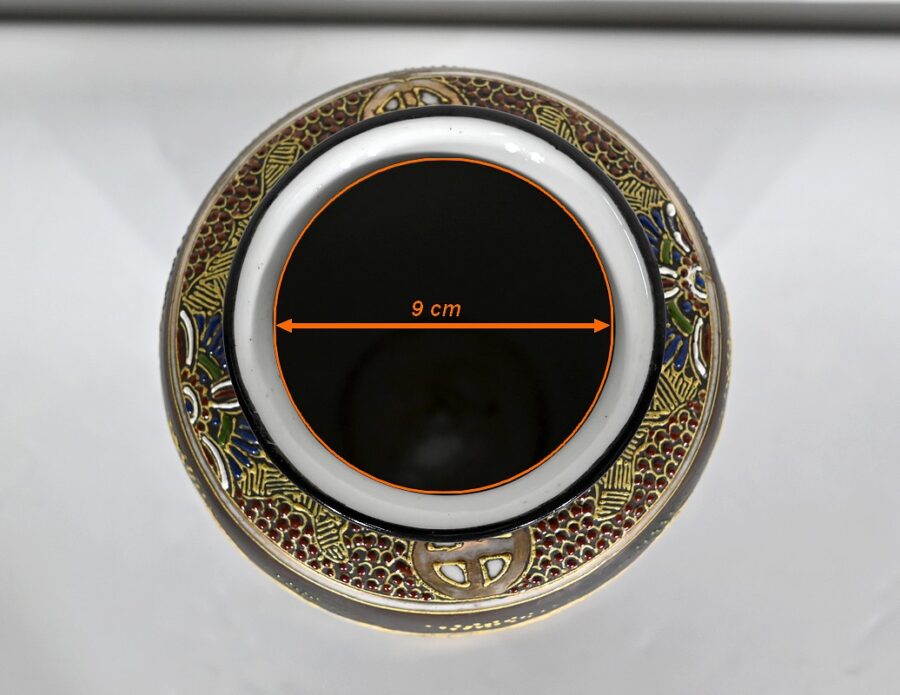Paire de Vases Satsuma en Porcelaine du Japon – Début XXe – Image 33
