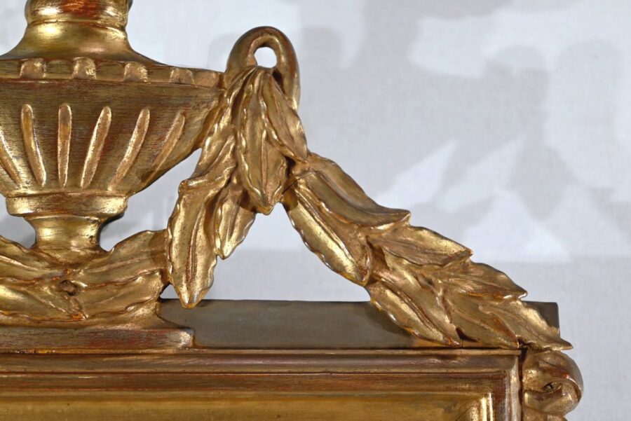 Petit Miroir en Bois Doré, style Louis XVI – Début XXe – Image 9