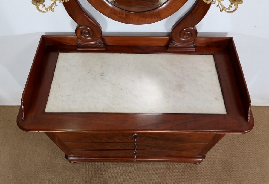 Petite Commode Psyché, époque Restauration – Début XIXe – Image 13