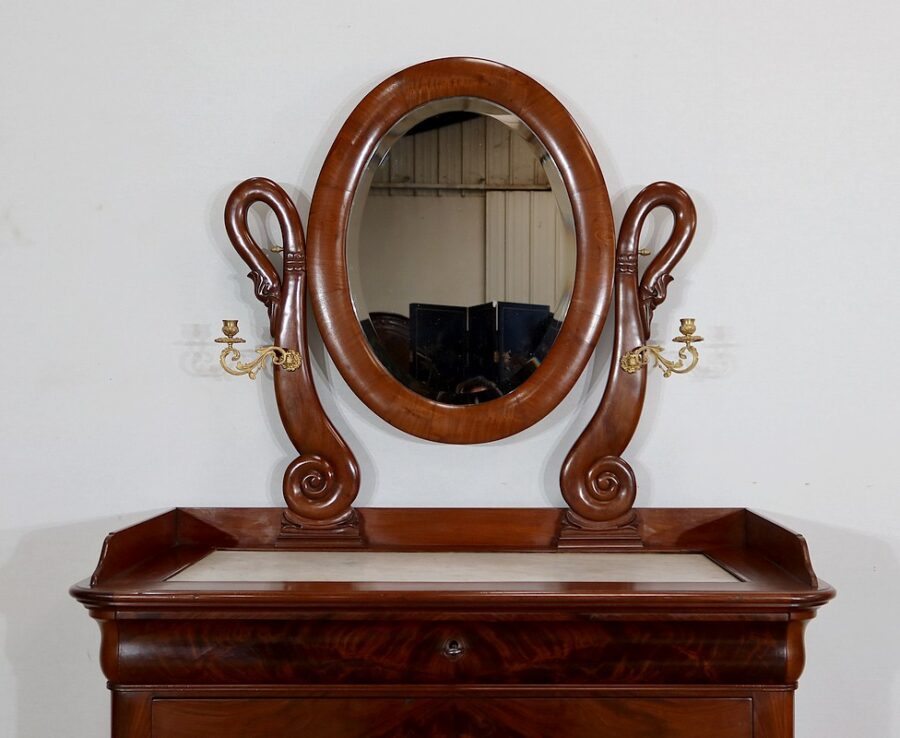 Petite Commode Psyché, époque Restauration – Début XIXe – Image 5