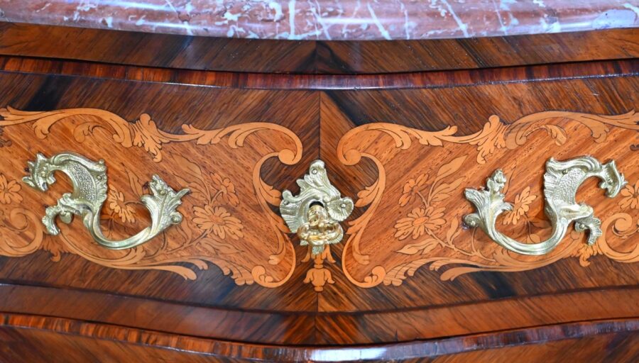 Secrétaire en Marqueteries, Transition Louis XV / Louis XVI – Fin XIXe – Image 10