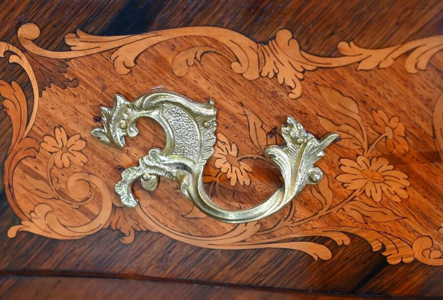 Secrétaire en Marqueteries, Transition Louis XV / Louis XVI – Fin XIXe – Image 11