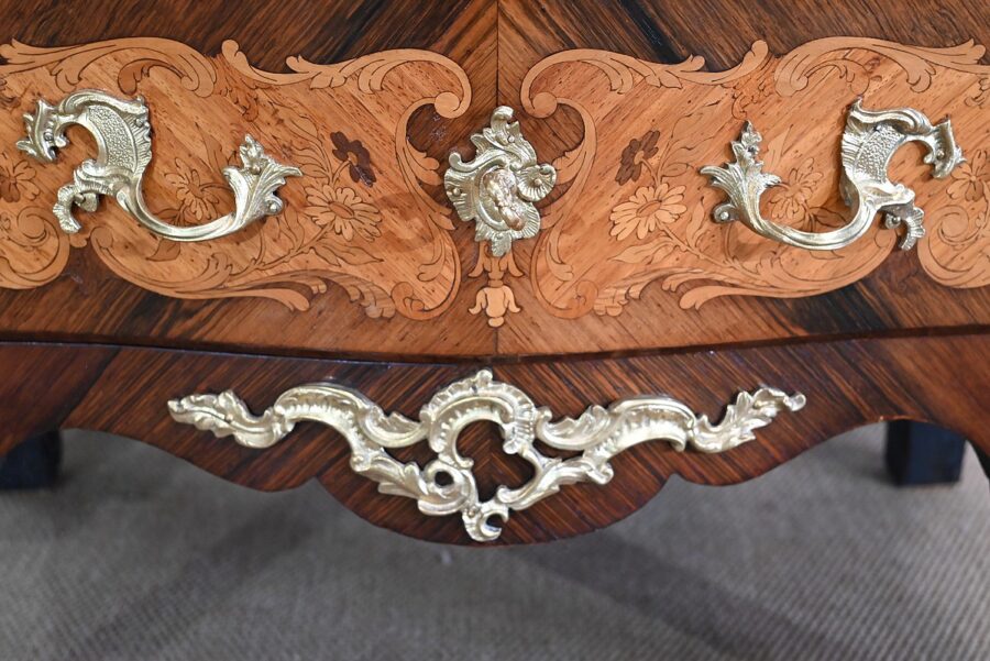 Secrétaire en Marqueteries, Transition Louis XV / Louis XVI – Fin XIXe – Image 23