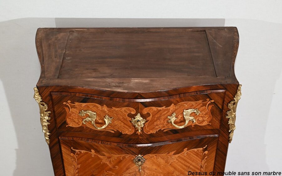 Secrétaire en Marqueteries, Transition Louis XV / Louis XVI – Fin XIXe – Image 45