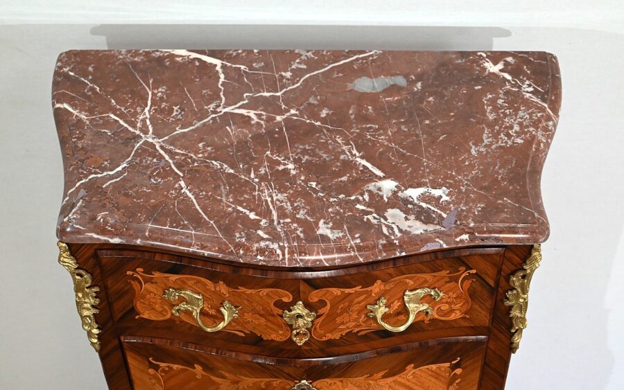 Secrétaire en Marqueteries, Transition Louis XV / Louis XVI – Fin XIXe – Image 6