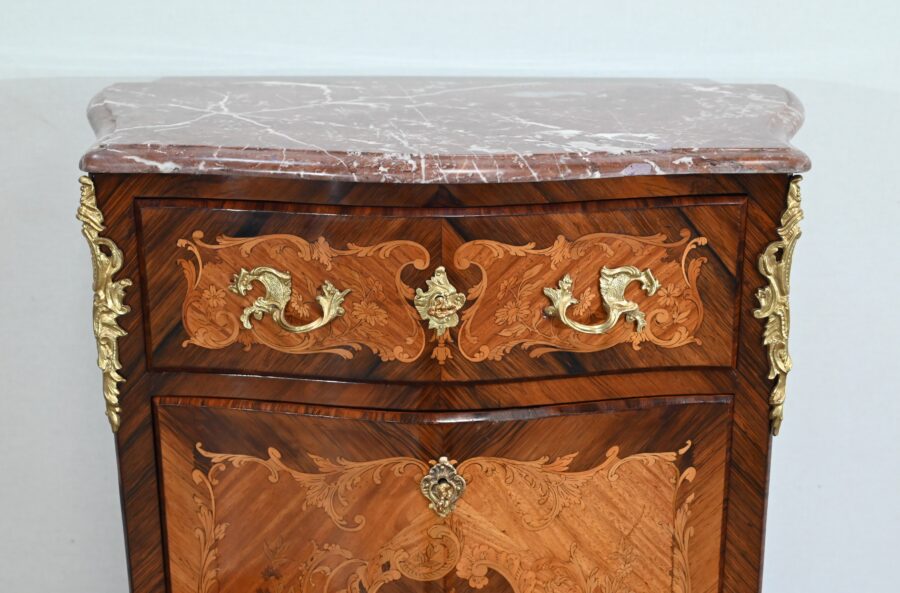Secrétaire en Marqueteries, Transition Louis XV / Louis XVI – Fin XIXe – Image 9