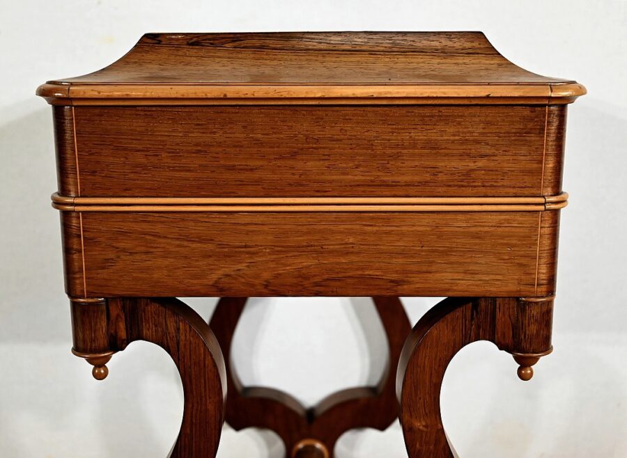 Petite Coiffeuse Ecritoire en Palissandre de Rio, époque Charles X – Début XIXe – Image 30