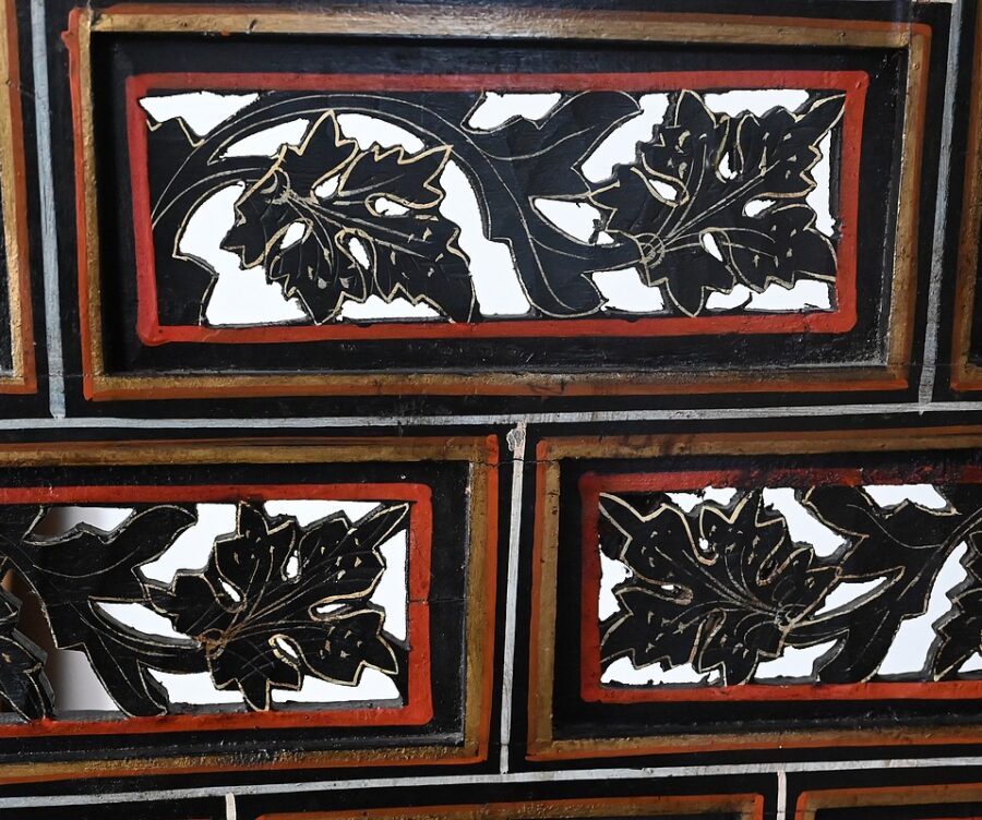 Paravent Indien Quatre Feuilles, Rajasthan – Début XXe – Image 12