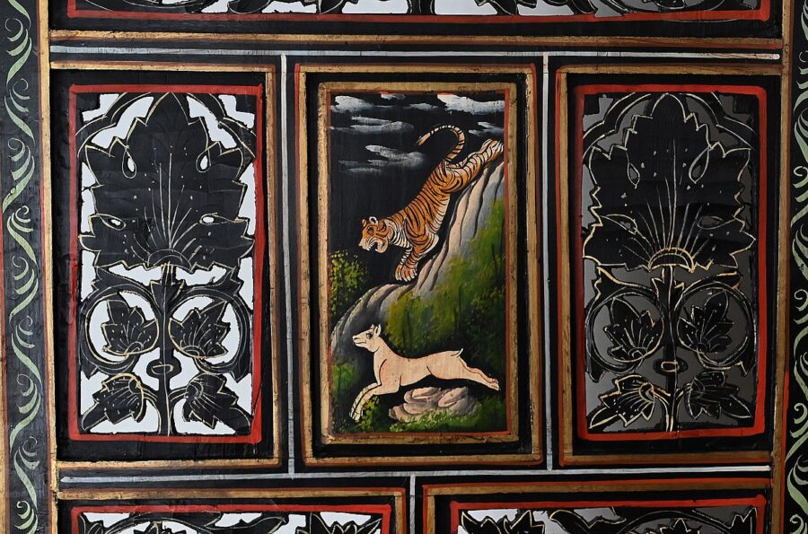 Paravent Indien Quatre Feuilles, Rajasthan – Début XXe – Image 10