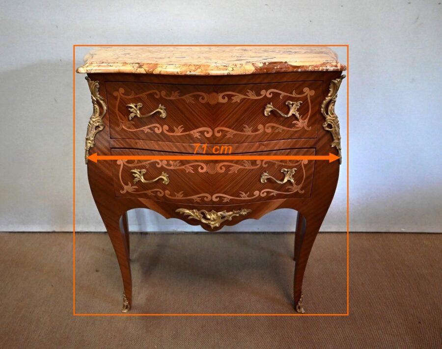Commode Sauteuse en Acajou, style Transition Louis XIV / Louis XV – Début XXe – Image 20