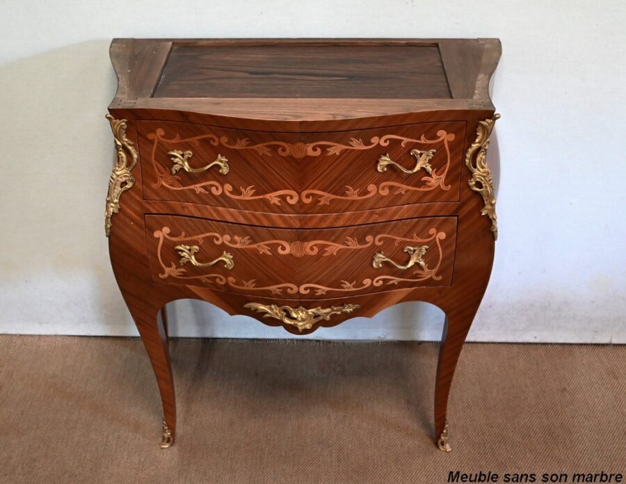 Commode Sauteuse en Acajou, style Transition Louis XIV / Louis XV – Début XXe – Image 26