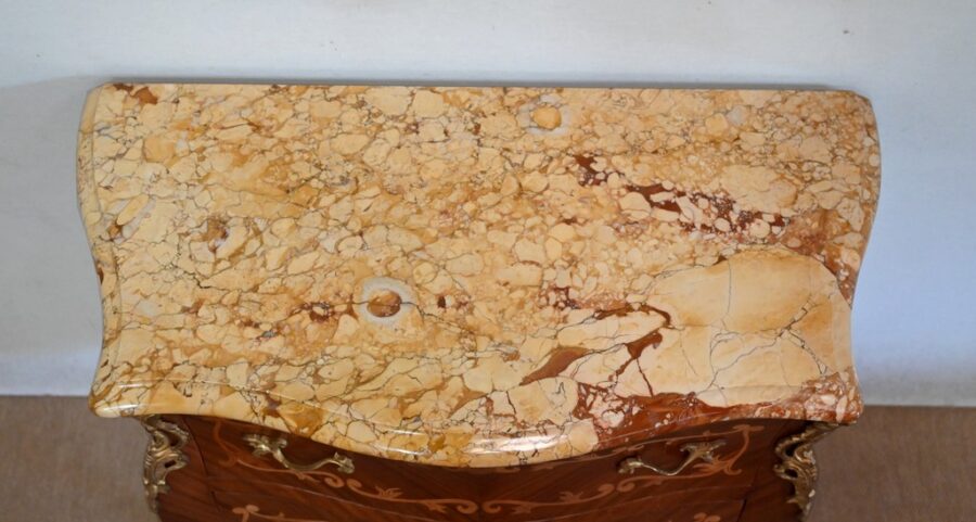 Commode Sauteuse en Acajou, style Transition Louis XIV / Louis XV – Début XXe – Image 4