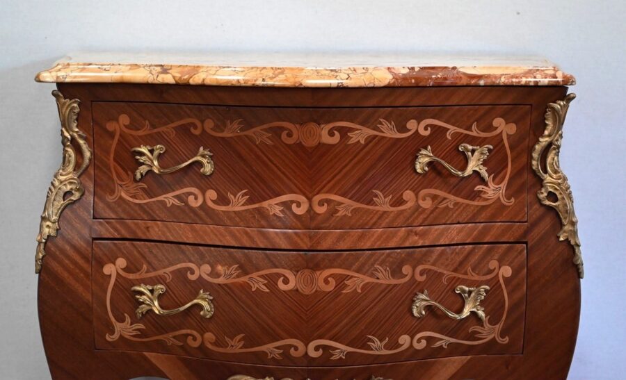 Commode Sauteuse en Acajou, style Transition Louis XIV / Louis XV – Début XXe – Image 6