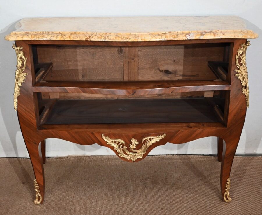 Commode Sauteuse, style Transition Louis XIV / Louis XV – Fin XIXe – Image 17