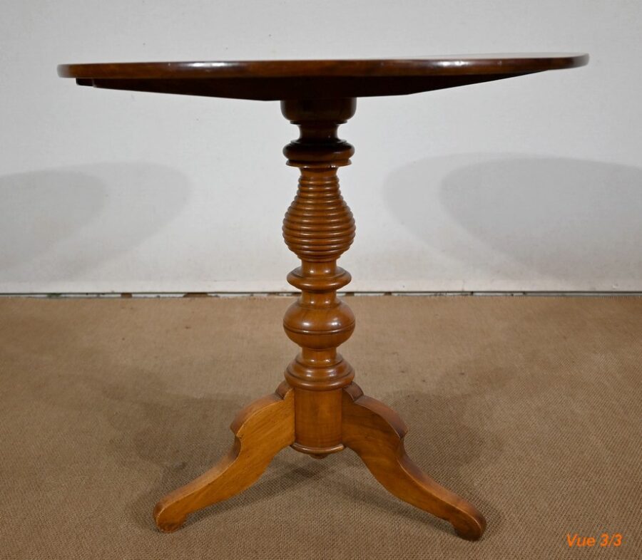 Guéridon en Noyer Massif, style Louis Philippe – 2ème moitié du XIXe – Image 10